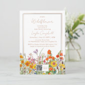 Een klein Baby shower van de Boho Girl-bloem Kaart (Staand voorkant)