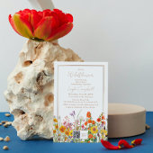 Een klein Baby shower van de Boho Girl-bloem Kaart