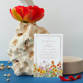 Een klein Baby shower van de Boho Girl-bloem Kaart