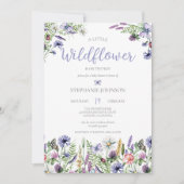 Een klein Baby shower van de lavendel van de Wilde Kaart (Voorkant)