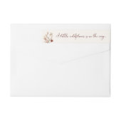 Een klein Baby shower van een meisje met wilde blo (Achterkant)