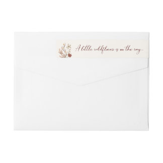 Een klein Baby shower van een meisje met wilde blo