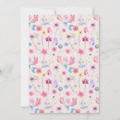 Een klein Baby shower van een meisje met wilde blo Kaart