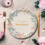 Een klein Baby shower van een meisje met wilde blo Papieren Bordje<br><div class="desc">Vier de bloeiende komst van uw kleine wilde bloem met onze "A Little Wildflower Girl" Baby shower Paper Borden. Deze charmante borden zijn versierd met delicate afbeeldingen van wilde bloemen en voegen een vleugje natuurschoon toe aan uw feest. Onze borden zijn gemaakt van duurzaam papiermateriaal en bieden zowel praktische als...</div>