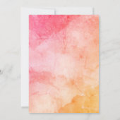 Een klein Baby shower van kleine dame (roze/oranje Kaart (Achterkant)