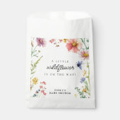 Een klein Baby shower van wilde bloemen Bedankzakje (Voorkant)