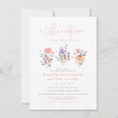Een klein Baby shower van wilde bloemen Kaart (Voorkant)
