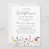 Een klein Baby shower van wilde bloemen Kaart (Voorkant)