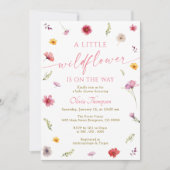 Een klein Baby shower van wilde bloemen Kaart (Voorkant)