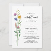 Een klein Baby shower van wilde bloemen Kaart (Voorkant)