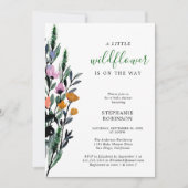 Een klein Baby shower van wilde bloemen Kaart (Voorkant)