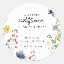 Een klein Baby shower van wilde bloemen