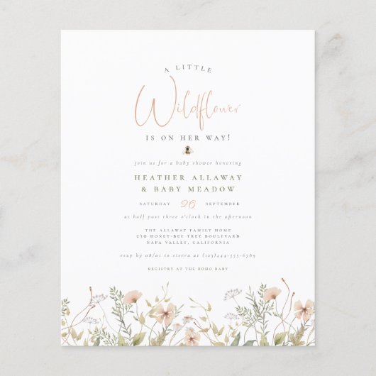 Een klein Baby shower voor de begroting van Wildfl (Voorkant)