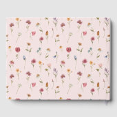 Een klein Baby shower voor wilde bloemen Gastenboek (Achterkant)