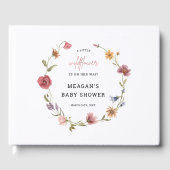 Een klein Baby shower voor wilde bloemen Gastenboek (Voorkant)