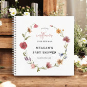 Een klein Baby shower voor wilde bloemen Notitieboek