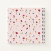 Een klein Baby shower voor wilde bloemen Notitieboek (Achterkant)
