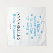 Een klein Baby shower... Wandkleed (Voorkant (horizontaal))