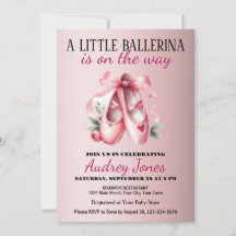 Een Klein Ballerina Is Op Komst Baby Shower