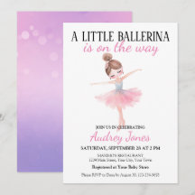 Een Klein Ballerina Is Op Komst Baby Shower