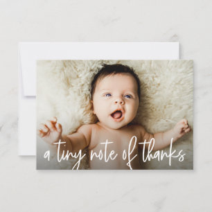 Een klein bedankbriefje Baby Foto Modern Bedankkaart