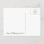 Een klein beer met honing, Hallo. Briefkaart (Achterkant)