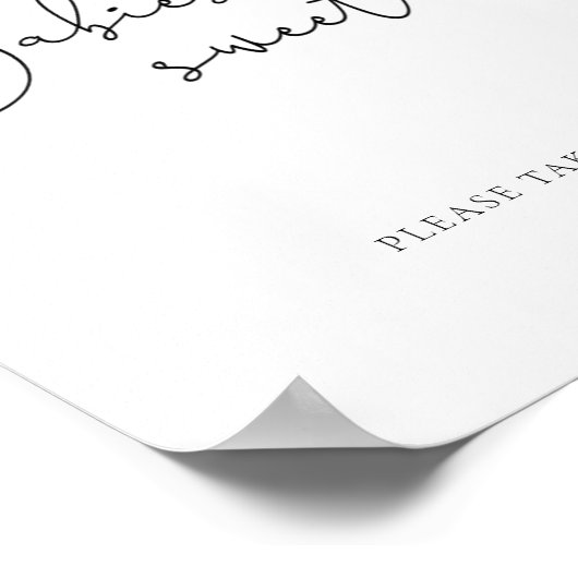 Een klein beetje baby's zijn zoet poster (Hoek)