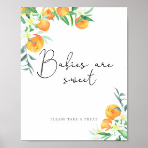 Een klein beetje baby's zijn zoet poster