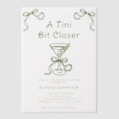 Een klein beetje dichterbij Vrijgezellenfeest Vellum Uitnodigingen (Voorkant)