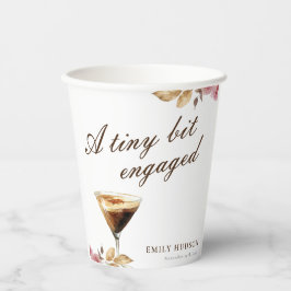 Een Klein Beetje Espresso Martini Bruidsfeest Papieren Bekers