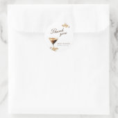 Een Klein Beetje Espresso Martini Bruidsfeest Ronde Sticker (Tas)