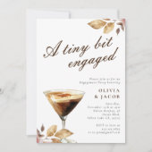 Een klein beetje espresso martini verlovingsfeest kaart (Voorkant)