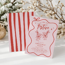 Een klein beetje feestelijke pret Doodle Kerstfees Kaart