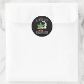 Een klein beetje hoog-Iers grappig St. Patrick's D Ronde Sticker (Tas)
