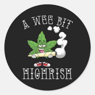 Een klein beetje hoog-Iers grappig St. Patrick's D Ronde Sticker