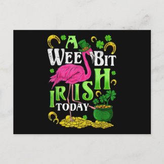 Een klein beetje Iers vandaag St. Patricks Dag Fla Briefkaart