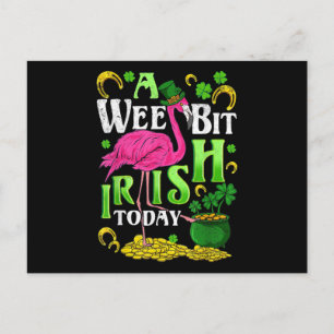 Een klein beetje Iers vandaag St. Patricks Dag Fla Uitnodiging Briefkaart