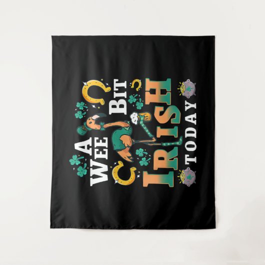 Een klein beetje Iers vandaag | St. Patrick'S Day  Wandkleed (Voorkant)