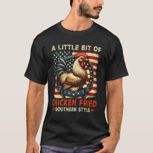 Een klein beetje kip met een stevige Vinta T-shirt