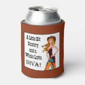 "Een klein beetje land en een heel Lotta Diva!" Blikjeskoeler (Blikje Voorkant)