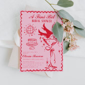 Een klein beetje modern Wavy Scribble Vrijgezellen Kaart