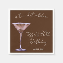 Een klein beetje ouder chocolade Martini themafees Servet