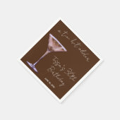 Een klein beetje ouder chocolade Martini themafees Servet (Hoek)