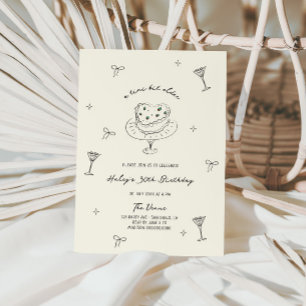 Een klein beetje ouder eigenzinnige hand getekend  kaart