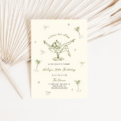 Een klein beetje ouder eigenzinnige hand getekend  kaart