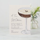 Een klein beetje ouder Espresso Martini Verjaardag Kaart (Staand voorkant)