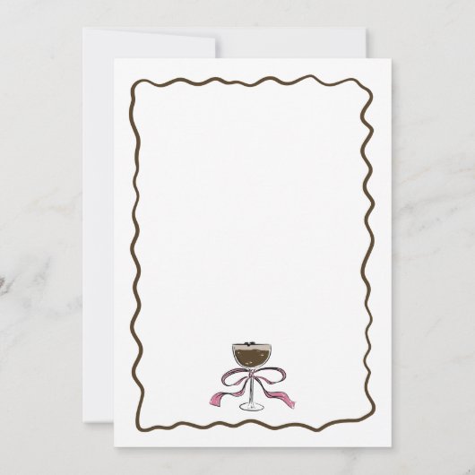 Een klein beetje ouder Espresso Martini Verjaardag Kaart (Achterkant)