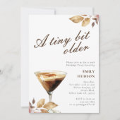 Een klein beetje ouder espresso martini verjaardag kaart (Voorkant)