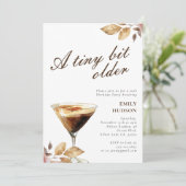 Een klein beetje ouder espresso martini verjaardag kaart (Staand voorkant)