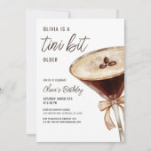 Een klein beetje ouder Espresso Martini Verjaardag Kaart (Voorkant)